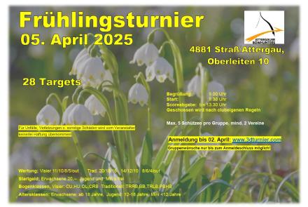 Ausschreibung Frühlingsturnier 2025